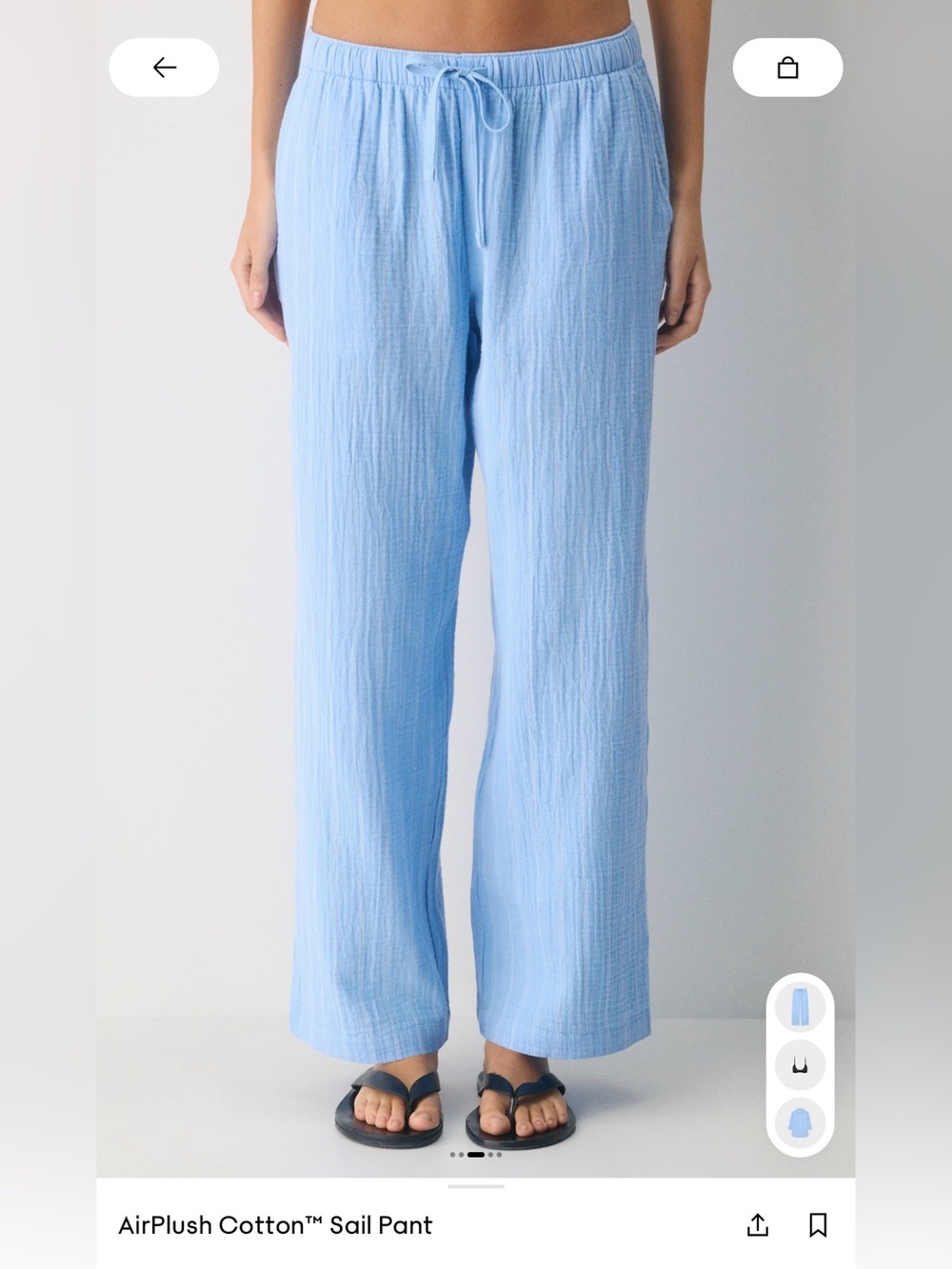 NWT - Aritzia AirPlush Cotton Sail Pants - Beatrice St - Size S